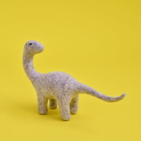 DASHDU - Doctor Dino - Grey Marle Felt Dinosaur